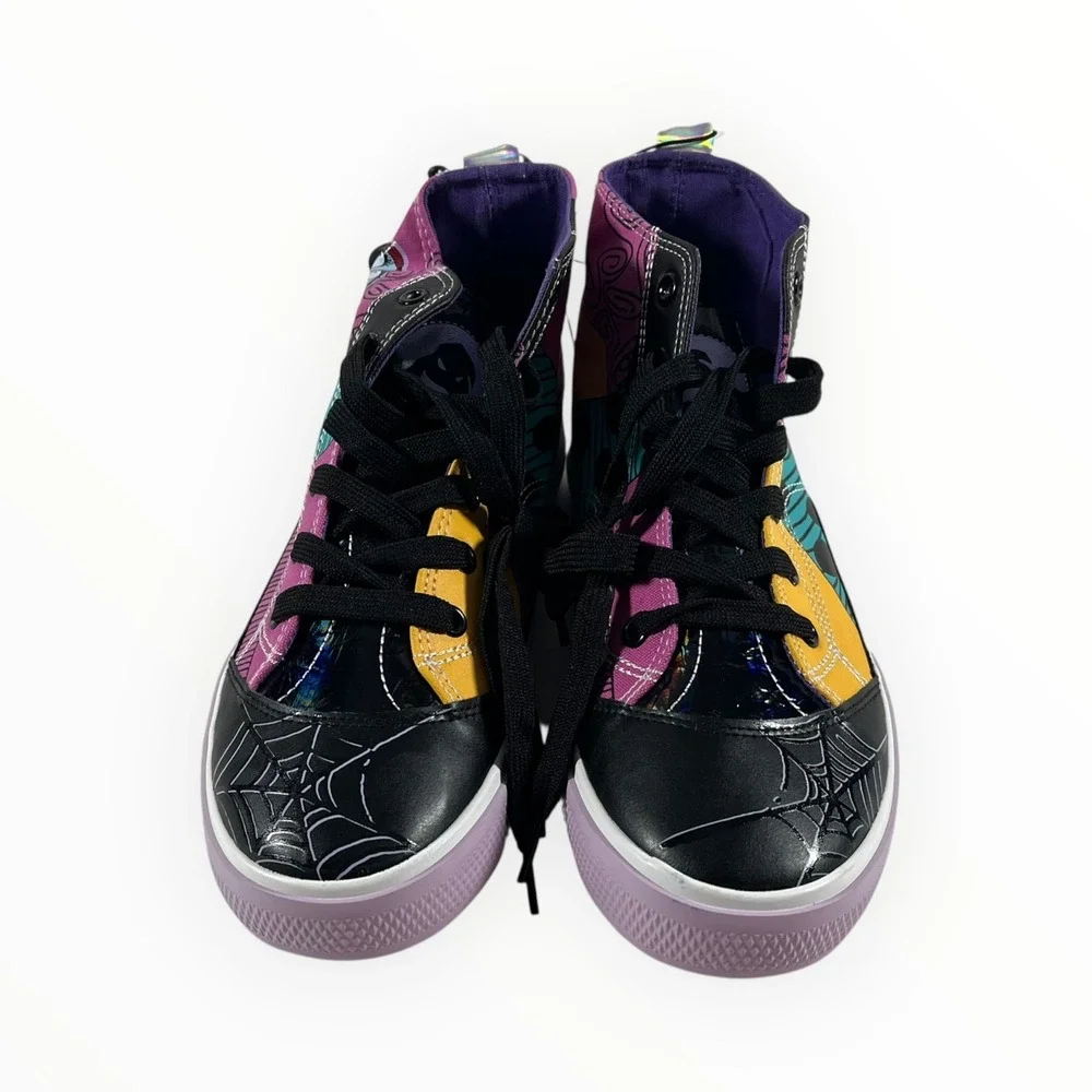 Disney Ground Up Nightmare Before Christmas Sally Patchwork High Top Sneakers